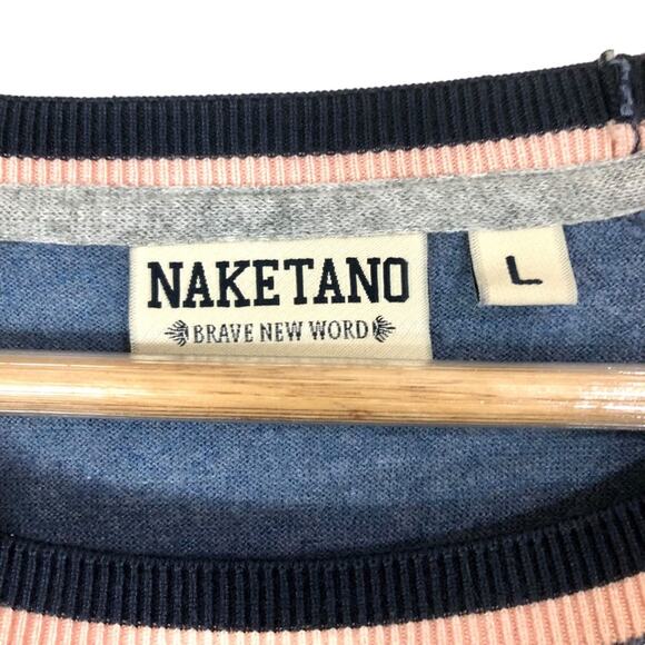 Naketano Dropped Waist Long Sleeve Cotton Sweater Dress Size Large - Picture 3 of 7
